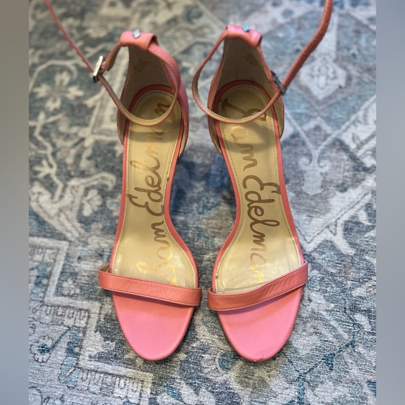 Sam Edelman Patti Monotone Leather Sandals, Light Coral - SIZE 10 - Picture 2 of 7